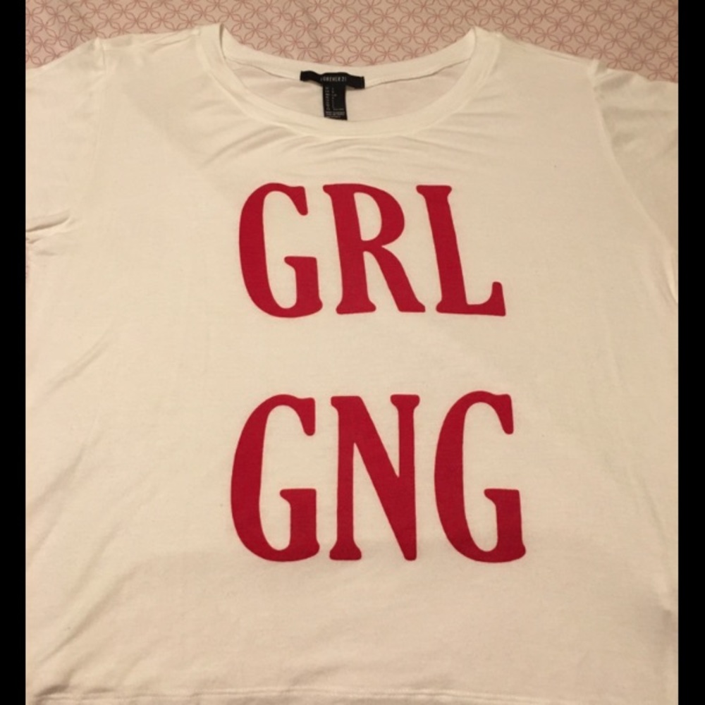 GRL GANG CROP TEE